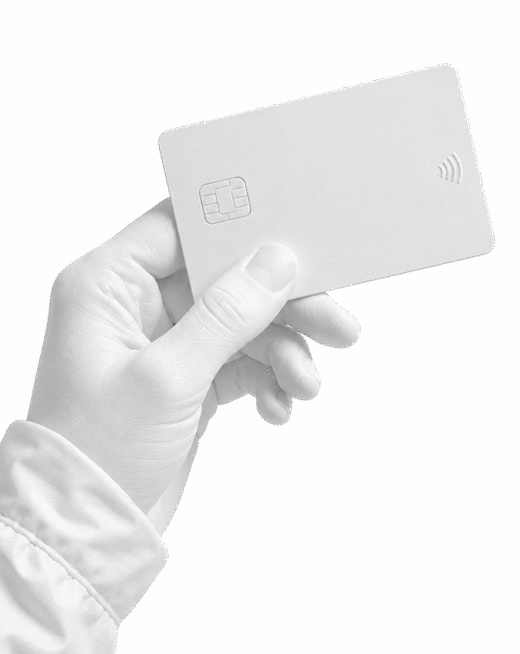 3D hand holding a payment card